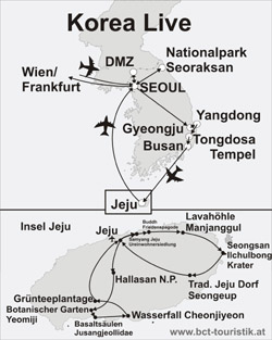 Korea Reisen – 7 Tage Seoul Live und 10 Tage Seoul XL