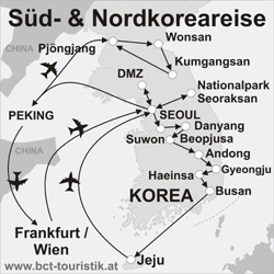 Korea Reisen – 26 Tage Süd & Nordkoreareise