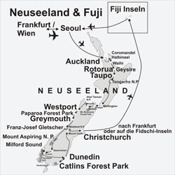 Neuseeland Reisen - 28 Tage Studienreisen Neuseeland und Fidschi
