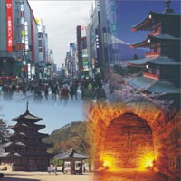 Sehenswürdigkeiten der Reise nach Korea und Japan